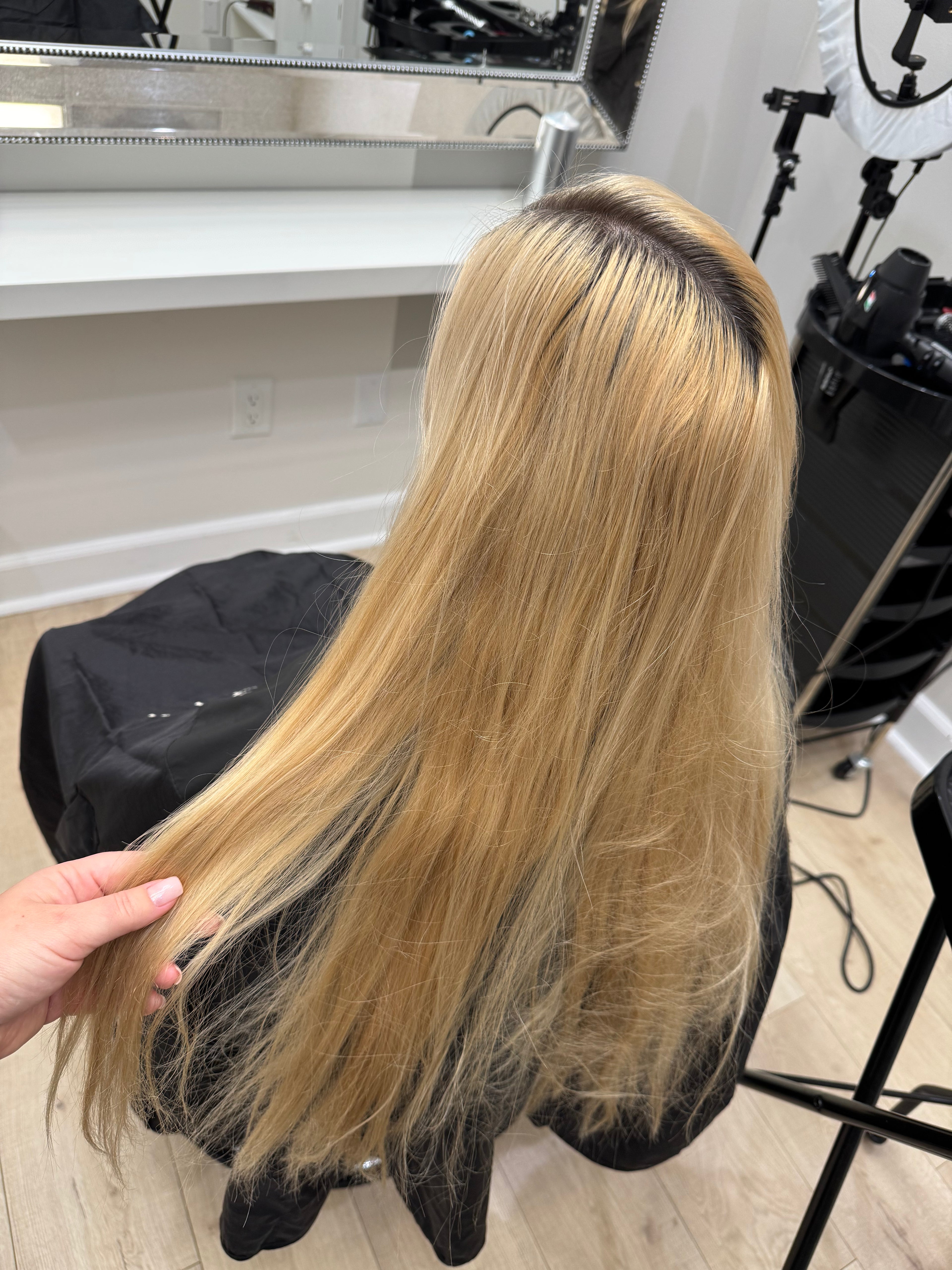Keratin hair straightening (full course)