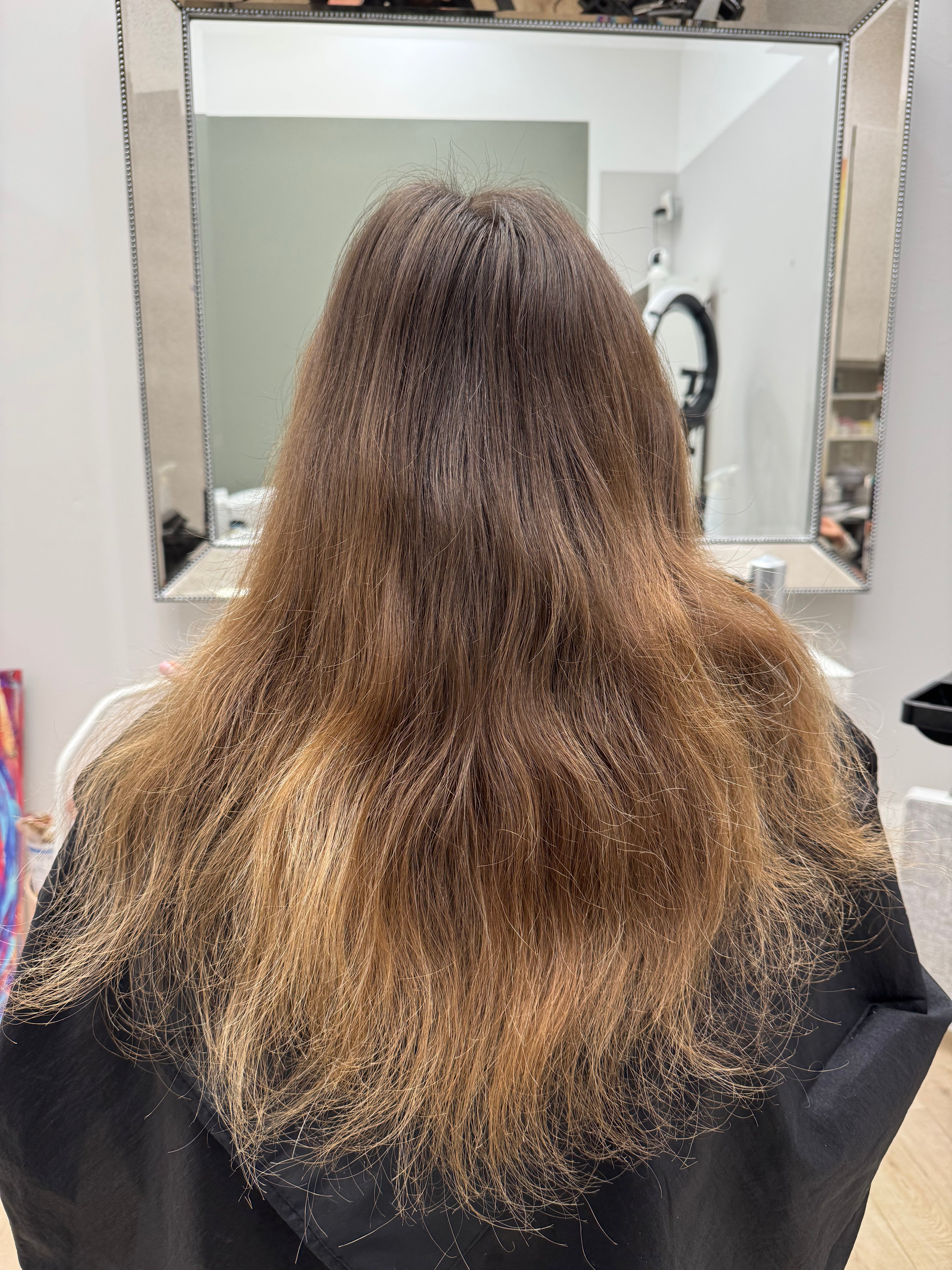 Keratin hair straightening (full course)